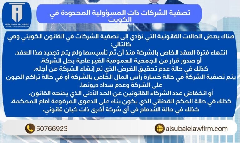 تصفية الشركات ذات المسؤولية المحدودة في الكويت